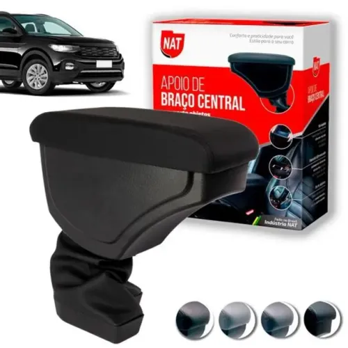 Apoio de Braço Volkswagen T-Cross - Preto C/ Linha Preta - N100720
