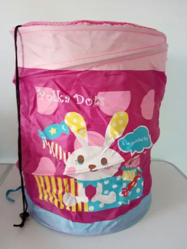 Cesto porta Brinquedo Trecos roupa e outros oferta aproveite barato