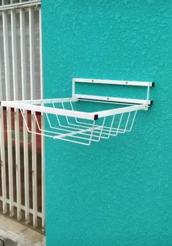 Lixeira retrátil de grade ou muro