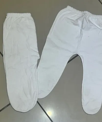 calca para bebe tamanho 0 a 3 meses kit com 2 pecas