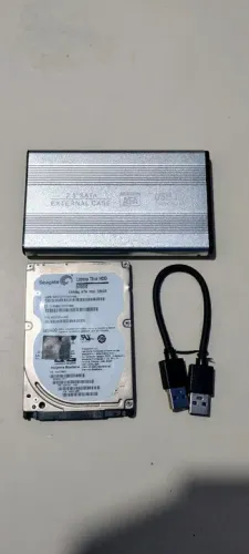 HD 500 GB Seagate + Case + Cabo USB 3.0 ( Entrega)