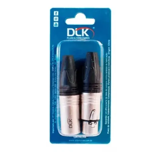 Conector Xlr(f) Xlr(m) 3 Polos Datalink novo