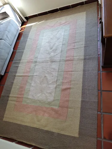 Tapete sisal e algodão 