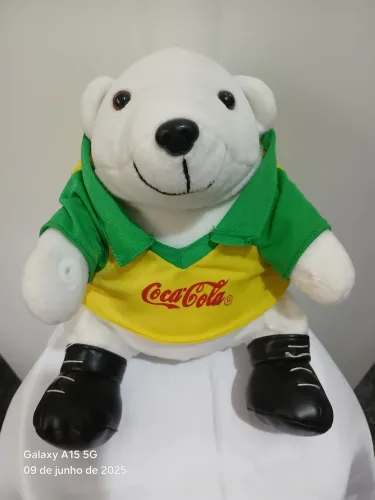 Urso Polar Coca-Cola de Pelúcia