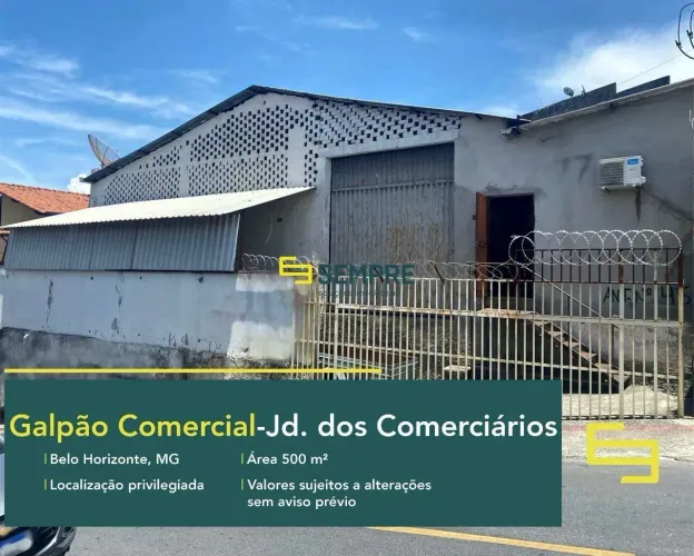 Galpão para vender em BH, no Jardim dos Comerciários
