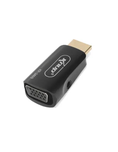 ADAPTADOR HDMI MACHO PARA VGA FEMEA KNUP KP-3469 PRETO