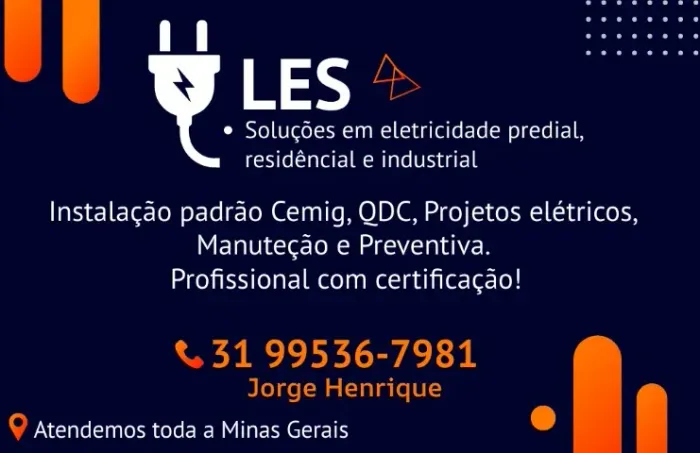 Eletricista - Fazemos instalação de padrão!