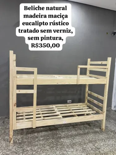 BELICHE MADEIRA MACIÇA  EUCALIPTO RÚSTICO TRATADO NOVA A PARTIR DE R$ 350,00