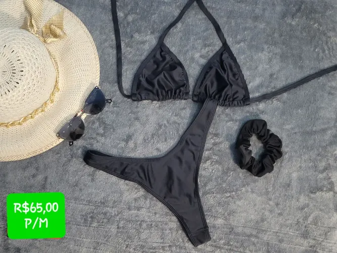 Biquíni preto P/M