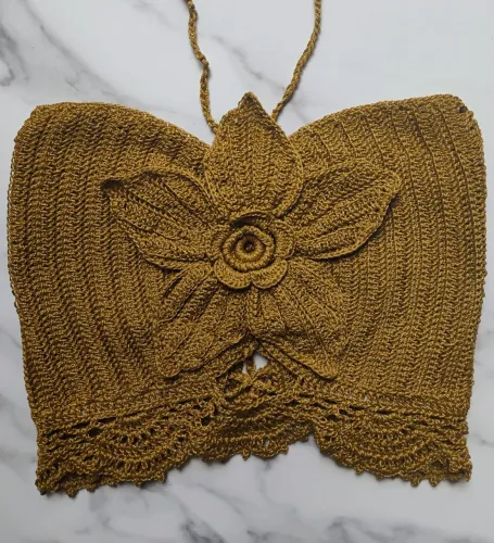 Cropped de crochê