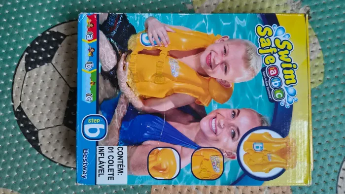 Colete Inflável Infantil Bestway Swim Safe ABC - 3 a 6 anos
