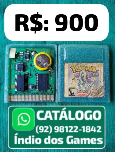 Pokemon Crystal Gradiente = R$: 900