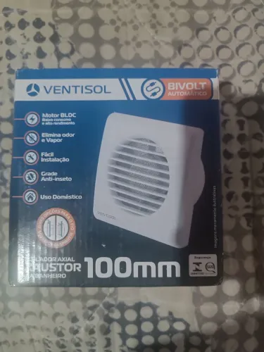 Exaustor Ventisol 100 mm Bivolt - Novo na Caixa<br><br>