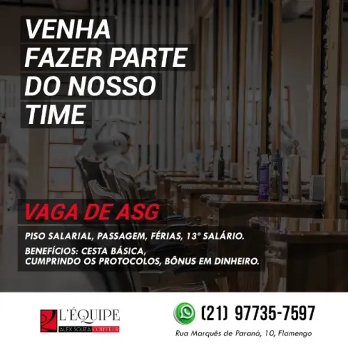 Auxiliar de Serviços Gerais - Flamengo Rj