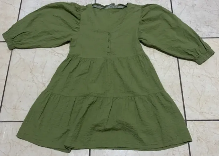  Vestido verde TAM PP por R$ 24,99