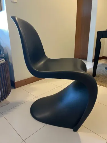Cadeira original Verner Panton Preta