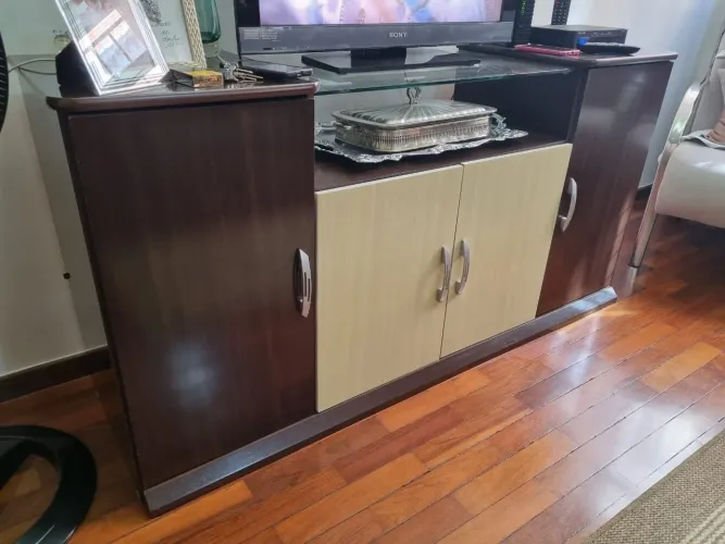 Rack com armário 