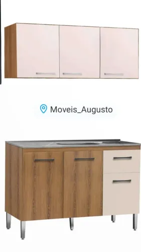 Combo Balcão Gabinete com Armário Aéreo na Promoção