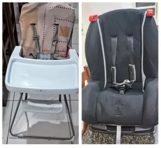 Cadeira de carro para crianças Bebe Conforto + cadeira de alimentação