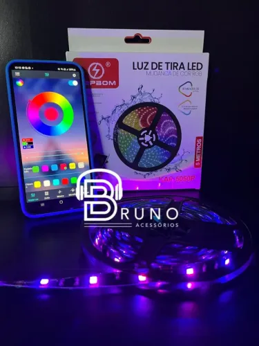 Fita LED RGB 5 Metros - Mudança de Cor
