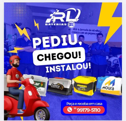 Baterias Automotivas - Entrega e Instalação em Domicílio!