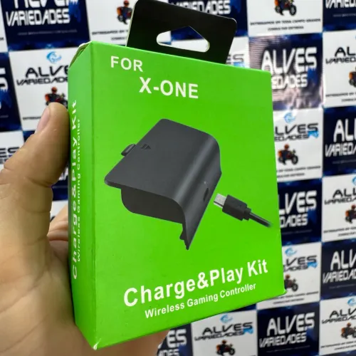 Bateria para controle Xbox one com cabo para carregar 