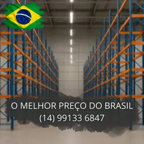 Porta palete estruturado p/ organização de estoque