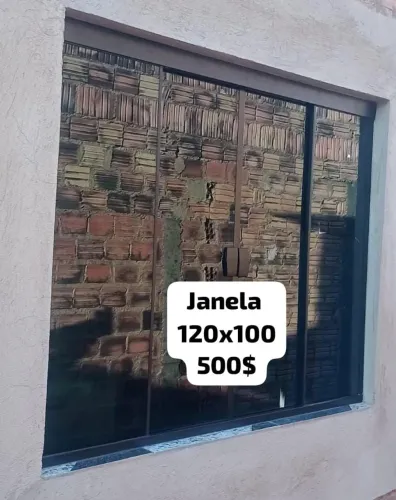 Janela de Vidro 120x100 - R$500