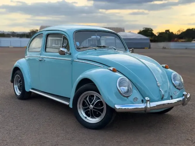 VOLKSWAGEN FUSCA 1961 AZUL IMPECÁVEL 