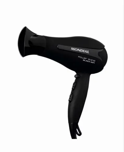 Secador de Cabelos Mondial Power Shine Black - Preto - 110v