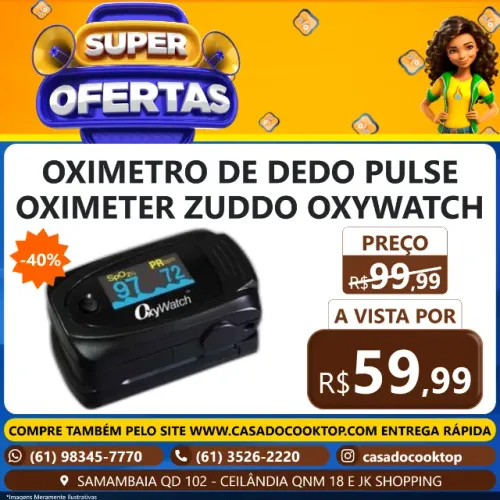Oximetro de dedo pulse oximeter zuddo oxywatch