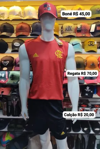 Conjunto Flamengo - Regata e Short novos