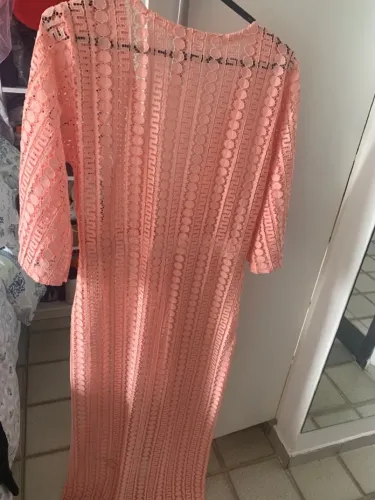 Vestido de renda rosa