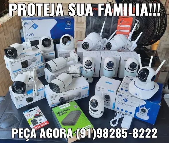 Kit de Câmeras de Segurança - Proteja sua Família!