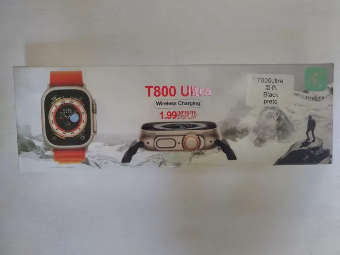 Smartwatch T800 Ultra - Tela Infinita - Novo