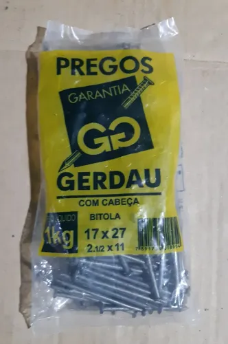 Pregos Gerdau 17x27 1kg
