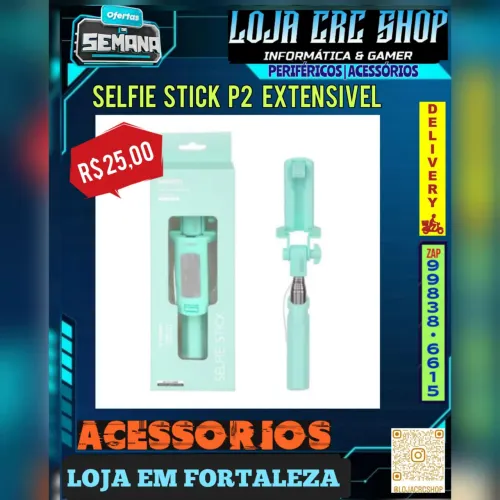 Selfie Stick P2 Extensível