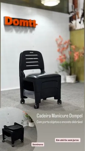 Cadeira Manicure Dompel- Seminova Em até 6x sem juros