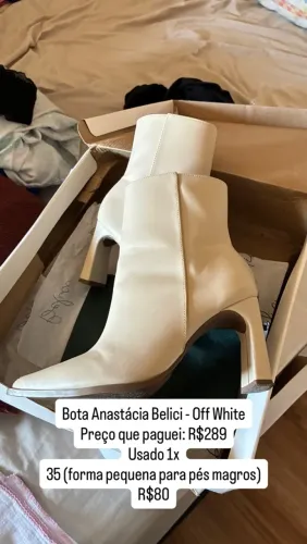 EXCELENTE - Bota Belici Anastácia Off-White 35