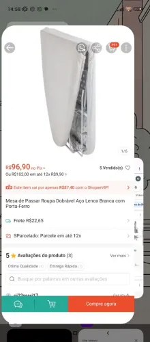 Tábua de passar portátil