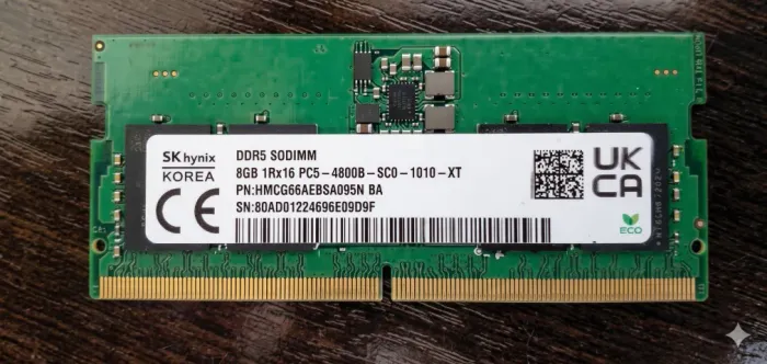Memória RAM 8GB DDR5 4800MHz para Notebook (Original Dell / SK Hynix)