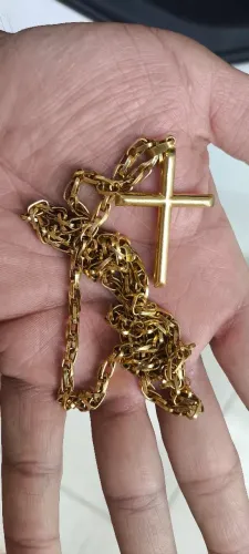 Colar de ouro 18k negociável 18.5 gramas