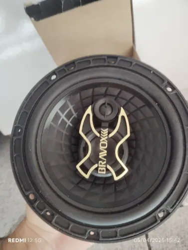 Kit par auto falantes bravox 6 dois novo caixa 