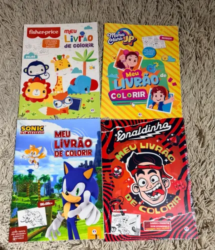 Livrão de pintura Infantil formato Tapete variados