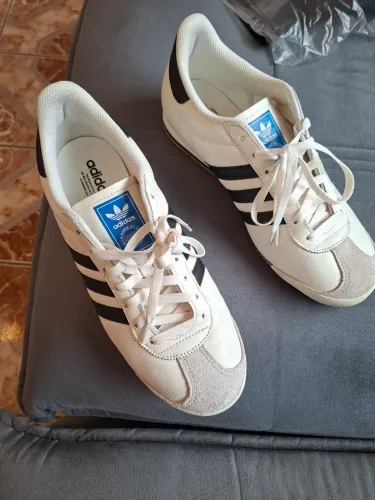 Tênis adidas superstar couro branco modelo pci 7890002 número 42
