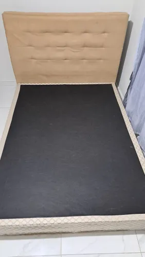 Base box + cabeceira aveludado