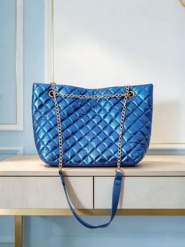 Bolsa Azul Metalizado 