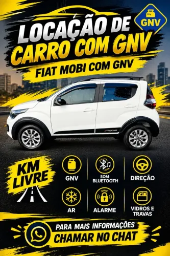 Aluguel de Carro GNV Entregador App locação