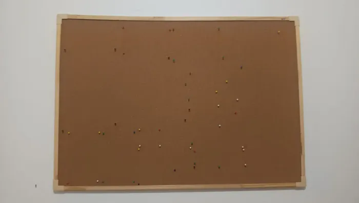 Quadro branco e quadro de cortiça