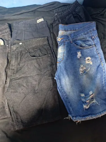 BERMUDA E CALÇA JEANS MASCULINO BRECHÓ